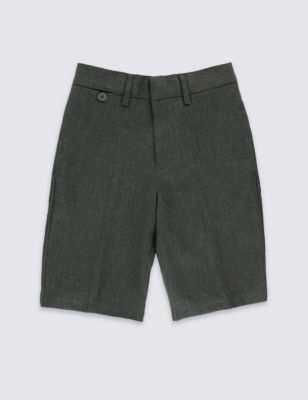 Boys&#39; Crease Resistant Slim Leg Shorts with Triple Action Stormwear&trade;